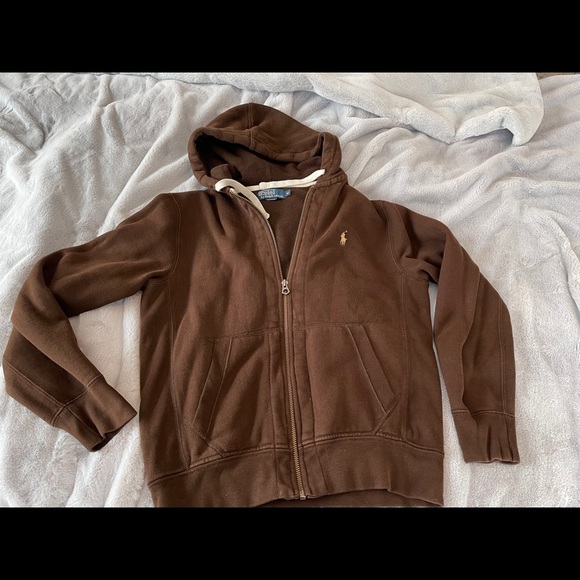 Polo by Ralph Lauren Brown Hoodie - Picture 1 of 7